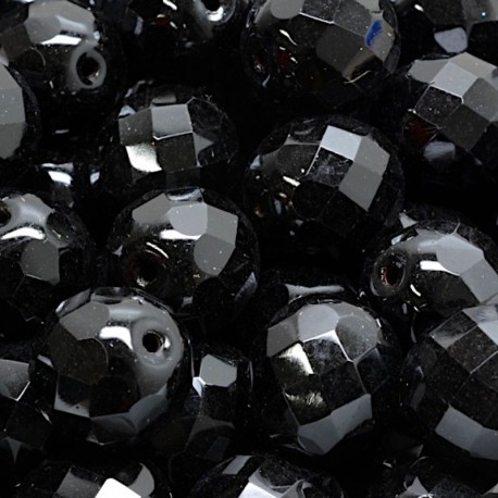 Ohňovky broušené 12mm 4ks černá