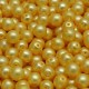 Voskované perle 6mm 25ks broskvová matná