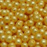 Voskované perle 6mm 25ks broskvová matná