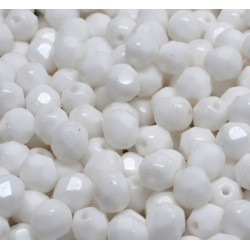 Ohňovky broušené 6mm 25ks bílá