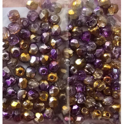 Ohňovky broušené 3mm 70ks průhledné barevný pokov