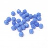 Ohňovky broušené 6mm 30ks modrá, neprůhledná