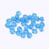 Ohňovky broušené 6mm 30ks modrá, průhledná