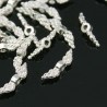 Andělská křídla 12x3mm 10ks stříbrná